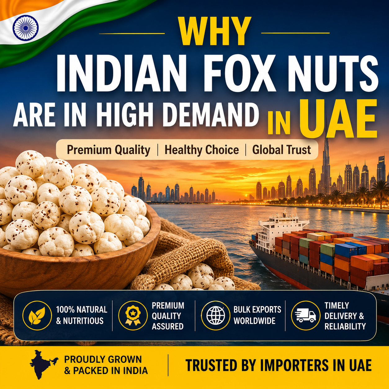 AA Agro Trading – Why Indian Fox Nuts Are in Demand in UAE